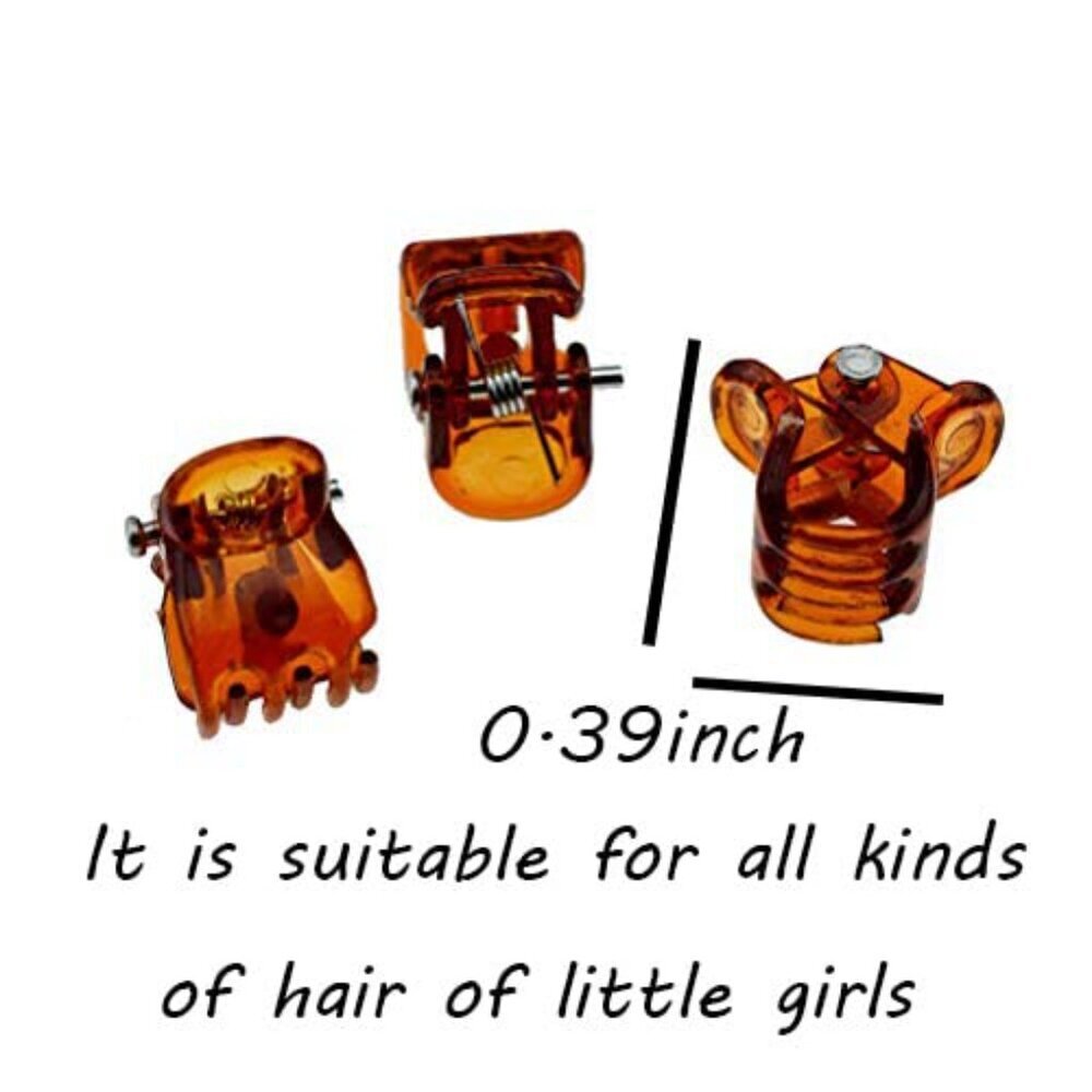 100pc/pack 1cm Hair Claws Clip for Women Girls Plastic Mini Hairpin Hair Clip Cl - Picture 2 of 7
